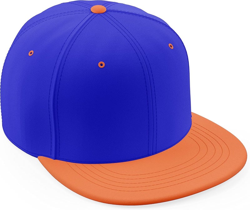 Daxton Store Classic Blank Snapback Flat Bill Visor Hat Cap One Size Adjustable Back - Image 1
